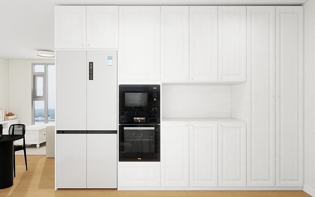 Modern Kitchen with White Cabinets