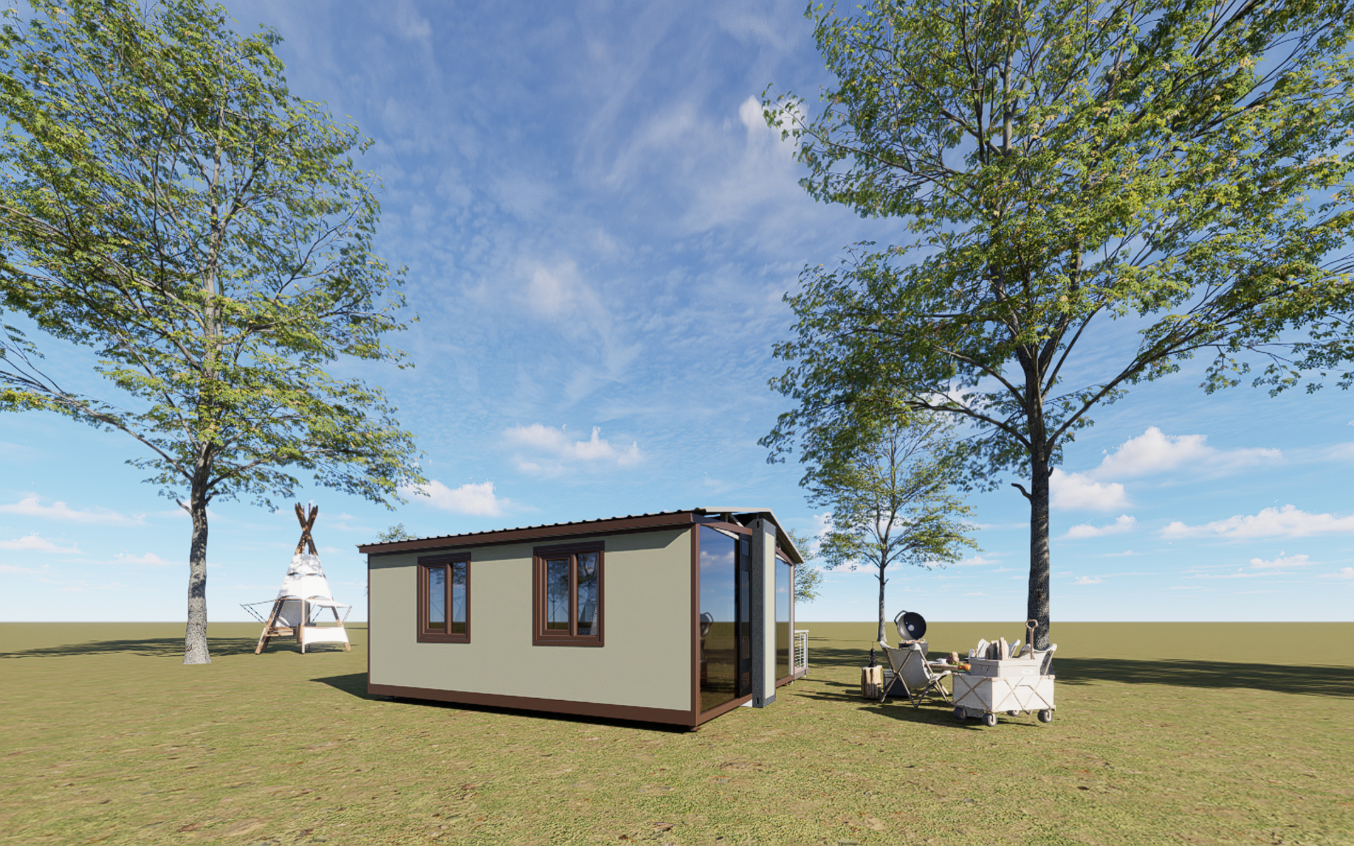 Solo Model Rear View