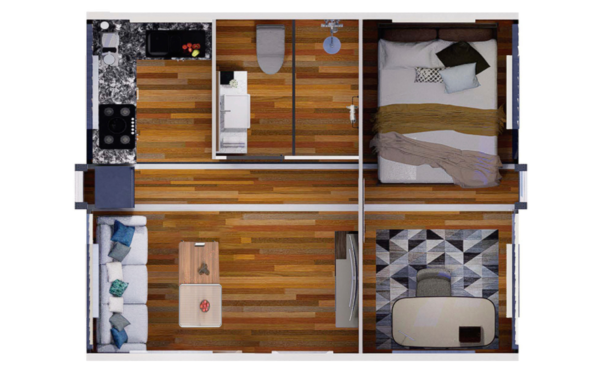 Solo Model Floor Plan Top View