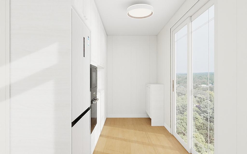 Hallway and Kitchen View