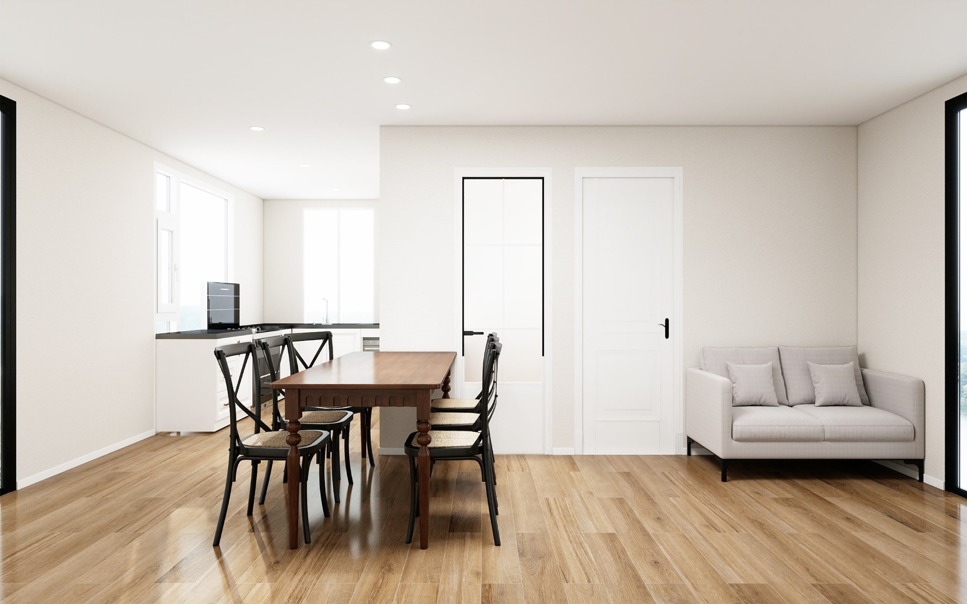 Trio Model Interior Dining Area